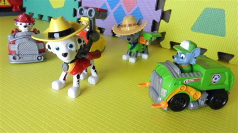 Щенячий Патруль игрушки. Маршал. Пожарная машина - YouTube