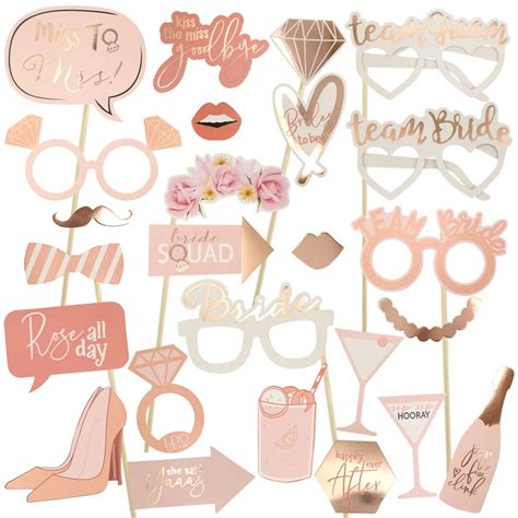 Accessoires De Photomaton En Papier Team Bride To Be Masque Photobooth