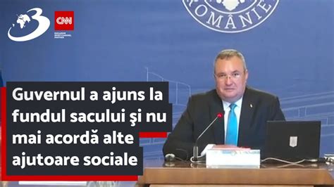 Guvernul a ajuns la fundul sacului şi nu mai acordă alte ajutoare