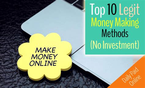 Top 10 Legit Ways To Make Money Online Without Investment