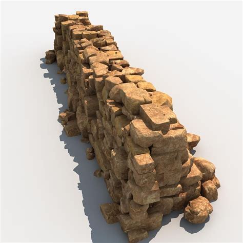 Stone Wall 3d Model Cgtrader