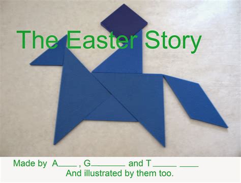 Almost Unschoolers Easter Story Tangram Activity Book