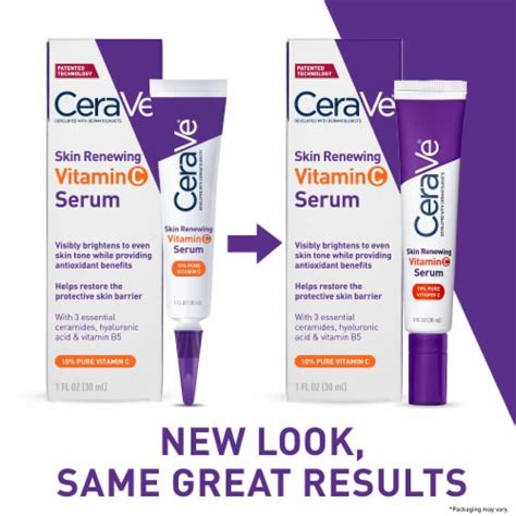 Cerave Skin Renewing Vitamin C Serum Skin Brightening Face Serum With