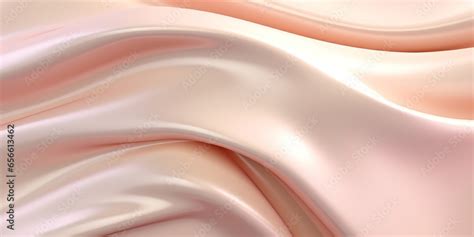 Generative AI Nude Beige Color Background Flowing Cream Liquid Stock