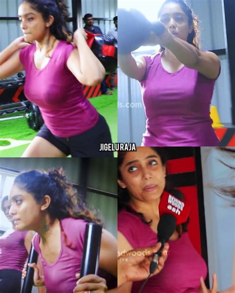 Actress Abhirami venkatachalam latest hot Workout snaps cum collages ...
