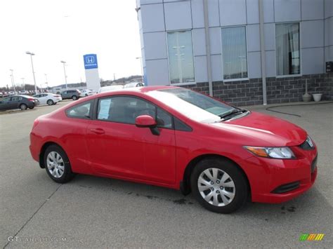 2012 Rallye Red Honda Civic LX Coupe 102343271 GTCarLot Car