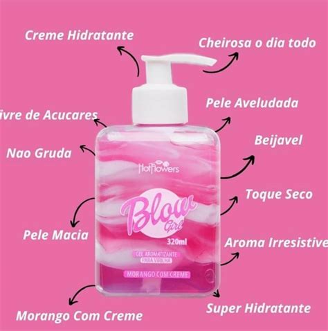 Hot Flowers Blow Girl Gel Aromatizante Beij Vel Para Virilha Ml Hot