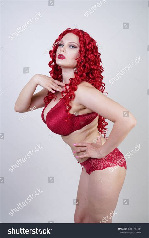 Sexy Hot Curvy Girl Red Curly Stock Photo 1403793341 Shutterstock