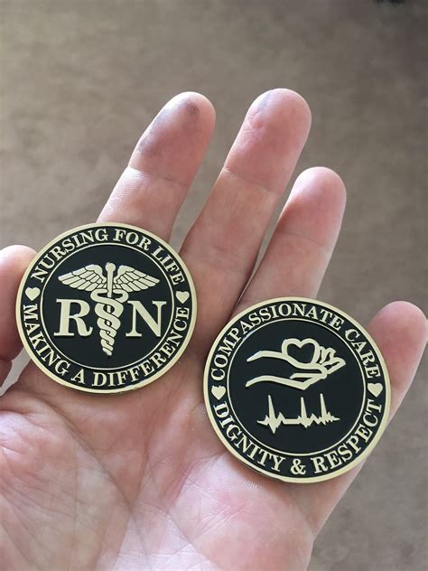 Rn Nurse Challenge Coin Etsy