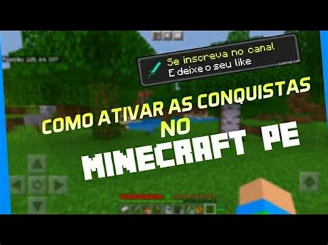 Como Ativar As Conquistas No Minecraft Pe Youtube