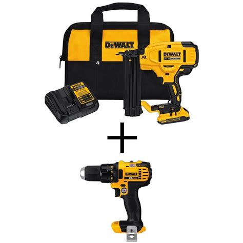 Dewalt 20v Max Xr Lithium Ion 18 Gauge Cordless Brad Nailer Kit And 20v Max Xr Cordless Compact