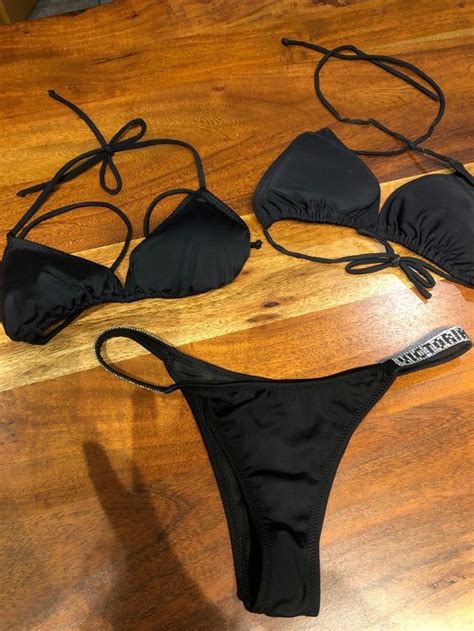 Schwarzer Bikini Mit Strass Gr M Kaufen Auf Ricardo