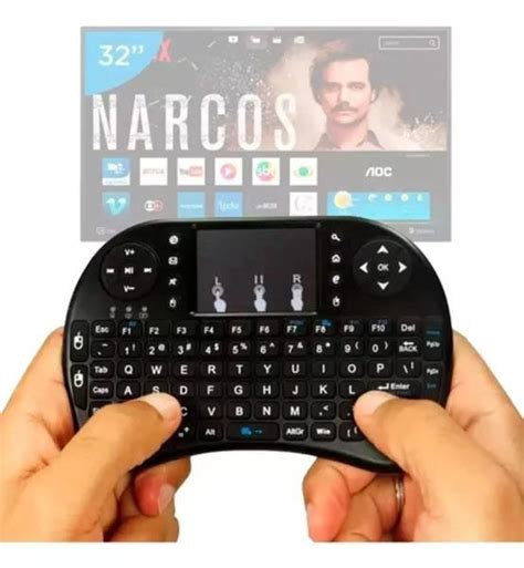 Mini Teclado Wireless Touch Para Celular Pc Android Tv Smart Game