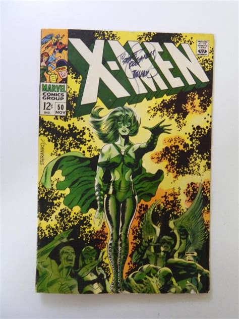 The X Men 50 1968 Signed Jim Steranko No Cert VG Subscription