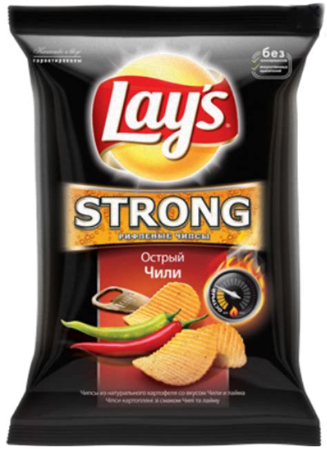 Чипсы картофельные Lays Strong Острый Чили - «Острый чили для любителей ...