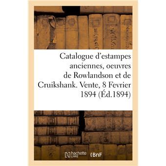 Catalogue D Estampes Anciennes Coles Fran Aise Et Anglaise Du Xviiie