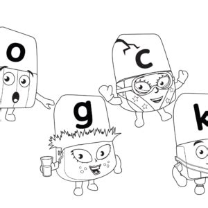 Alphablocks Coloring Pages Printable for Free Download