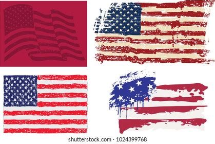 Usa Flag Art Stock Vector (Royalty Free) 1024399768 | Shutterstock