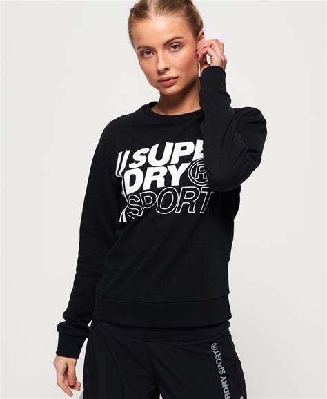 Superdry Core Sport Sweatshirt Mit Rundhalsausschnitt Damen Hoodies