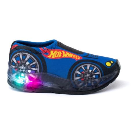 Tênis Led Infantil Hot Wheels Luzinha Calce Fácil Submarino