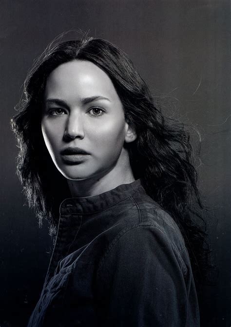 This Black And White Picture Of Katniss Is Really Pretty Hunger