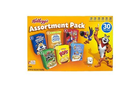 Kelloggs Cereal Assortment Pack 30 Count Bestcandyshop