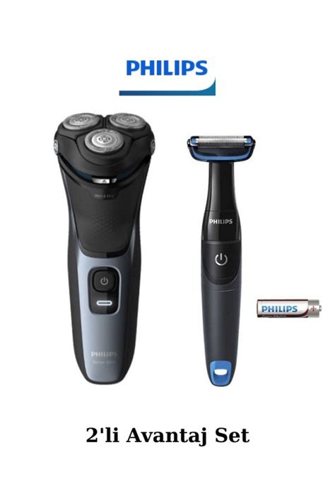 Philips S3133/51 Islak Kuru Sinek Kaydı Tıraş Makinesi - BG1024 Banyo ...