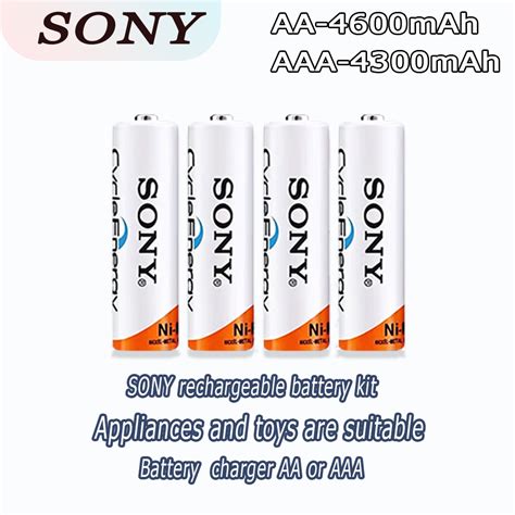 Sony Aa Aaa Rechargeable Battery Mah Mah Slot Fast Charger