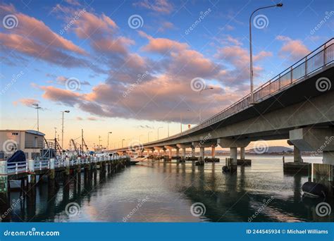 The Tauranga Harbour Bridge, Tauranga, New Zealand Stock Photo - Image ...