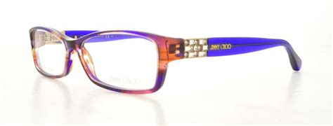 Jimmy Choo Eyeglasses 41 0ecw Violet Gold 53mm