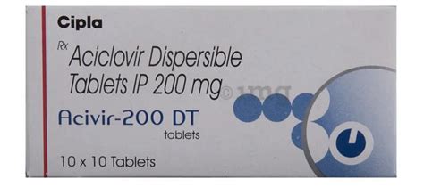 Acivir Dt Mg Tablet Packaging Size Strip Of Tablets At Best