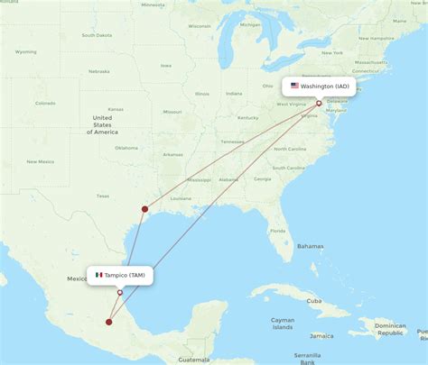 Flights From Tampico To Dulles TAM To IAD Flight Routes