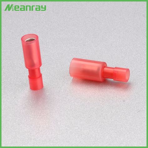 Red 22 16 Gauge Nylon Fully Insulated Female Quick Disconnect Wire