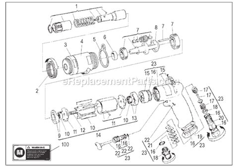 Chicago Pneumatic Cp2754 Hex 14 Screwdriver Oem Replacement Parts From