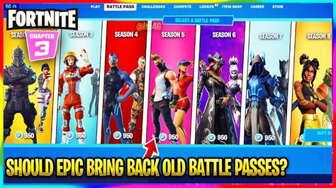 FORTNITE SHOULD THEY BRING BACK OLD BATTLE PASSES Fortnite Chapter