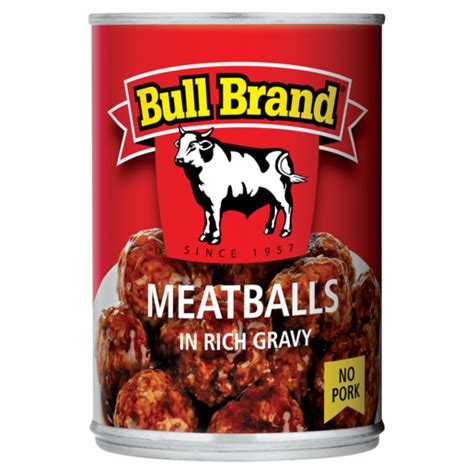 Bull Brand Meatballs In Rich Gravy Can 400g | Canned Meat & Savoury ...