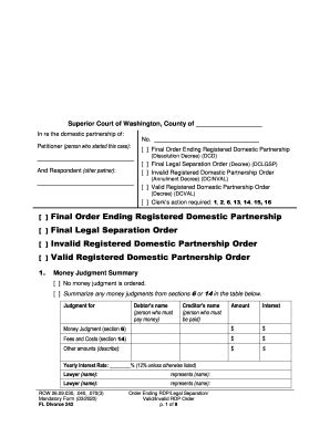 Fillable Online Dissolution Decree DCD Fax Email Print PdfFiller