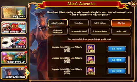 Hero Wars Guide Aidans Ascension All Questsinsights With Herowars Login