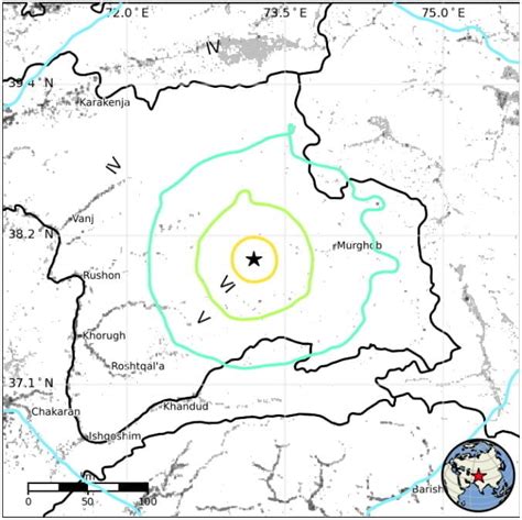 Very Strong And Shallow M Earthquake Hits Tajikistan The Watchers