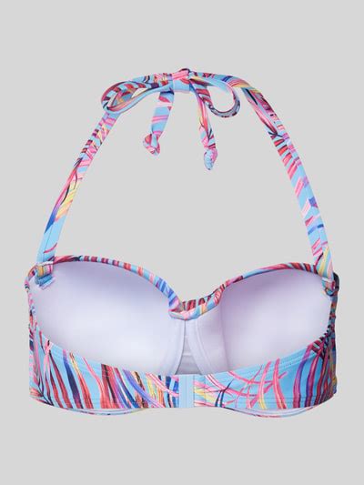 Lascana Bikini Oberteil Mit Neckholder Blau Online Kaufen