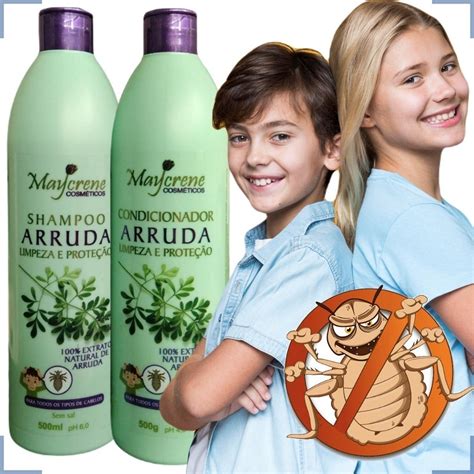 Shampoo Que Mata Piolho - Kit Shampoo + Condicionador De Arruda Mata Piolho E Lêndeas | Shopee Brasil