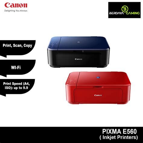 Canon Pixma E560 All In One Printer With Wifi Shopee Malaysia