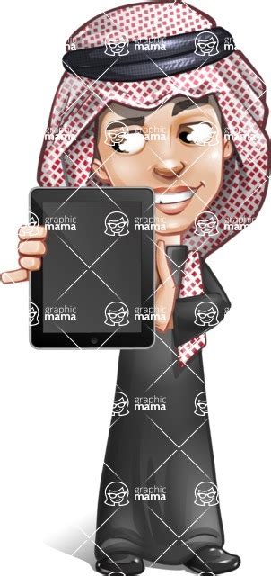 Young Muslim Man Cartoon Vector Character 112 Illustrations Ipad 1 Graphicmama