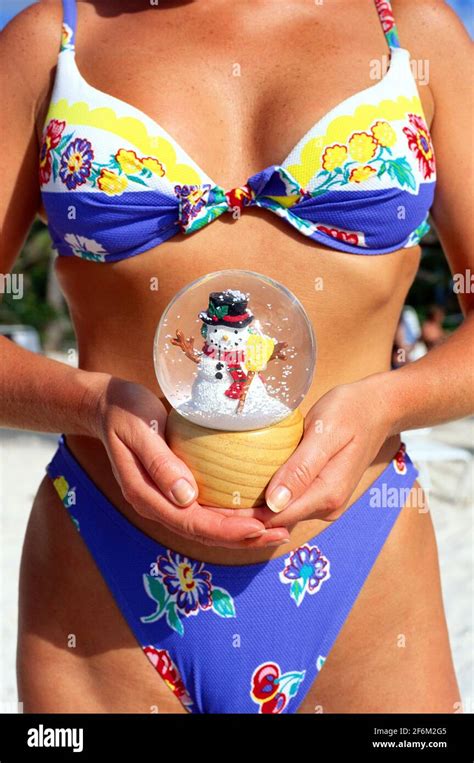 Snow Bikini Woman Hi Res Stock Photography And Images Alamy