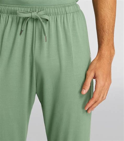 Mens Derek Rose Green Basel Lounge Trousers Harrods Uk