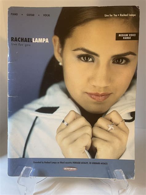 Rachael Lampa Live For You Piano Guitar Vocal Songbook Ebay