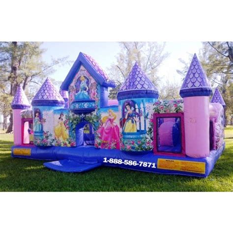 Inflatable Princess Palace Bounce House Rentals Miami Party Rental