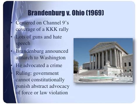 Landmark First Amendment Cases