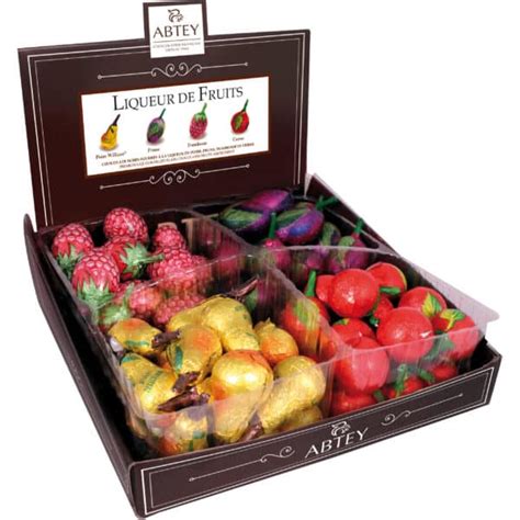 Présentoir liqueurs fruits assortis 10g Maison Chuques Allard