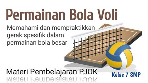 Kumpulan Soal PJOK Seputar Bola Voli Lengkap Kunci Jawaban Materi